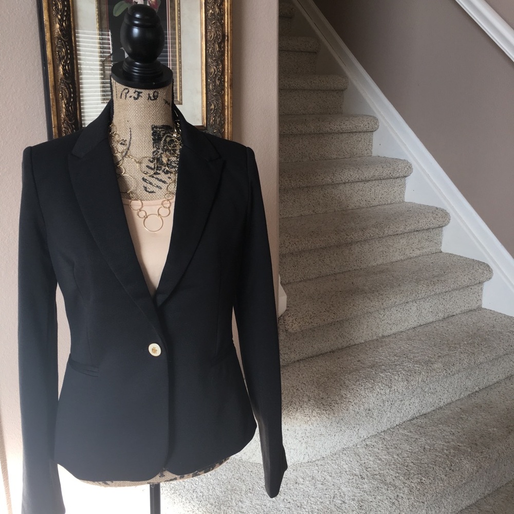 Black dress jacket.